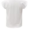 Biele dievčenské tričko s uzlom a potlačou 5.10.15.