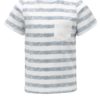 Modro-biele chlapčenské pruhované tričko s náprsným vreckom 5.10.15.