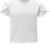 Biele dievčenské vzorované tričko s volánmi 5.10.15.