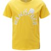 Žlté chlapčenské tričko s potlačou a nášivkou 5.10.15.
