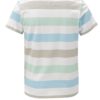 Modro-biele chlapčenské pruhované tričko s potlačou 5.10.15.