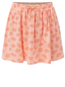 Ružovo-oranžová vzorovaná sukňa so zaväzovaním 5.10.15.