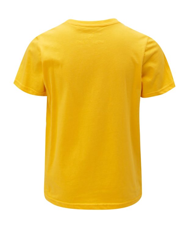 Žlté chlapčenské tričko s potlačou 5.10.15.