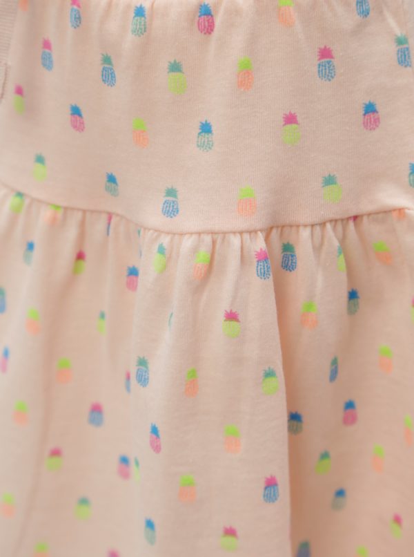 Svetloružová dievčenská vzorovaná sukňa 5.10.15.