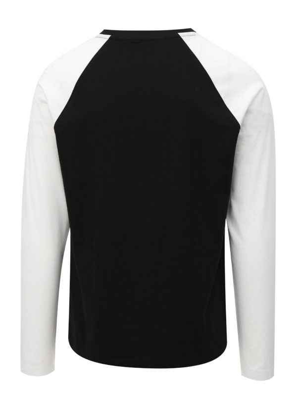 Čierne pánske tričko s dlhým rukávom Calvin Klein Jeans