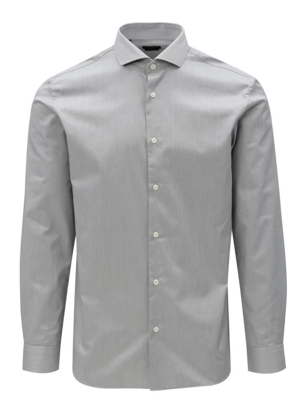 Sivá formálna regular fit košeľa Selected Homme Regsel