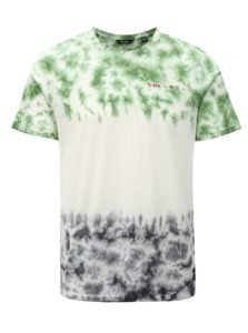 Zeleno–krémové tričko ONLY & SONS Tye