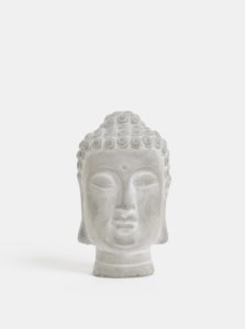 Sivá betónová busta Buddhu Dakls