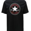 Čierne pánske tričko s potlačou Converse Core Chuck