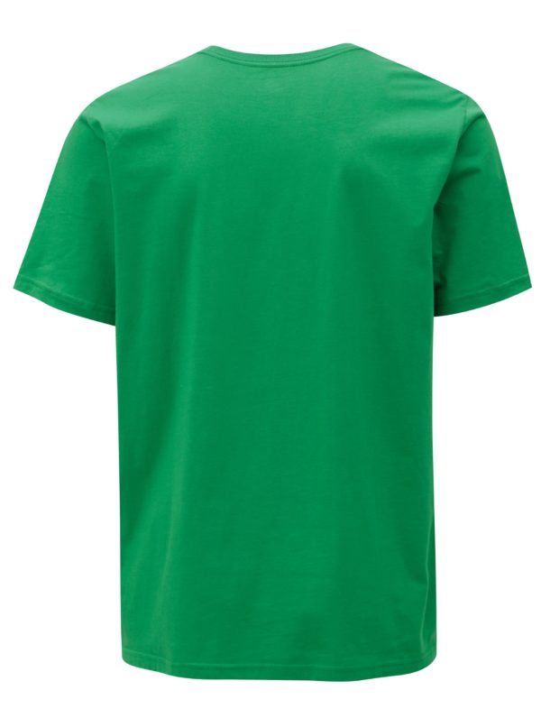 Zelené pánske tričko s potlačou Converse Chuck Patch