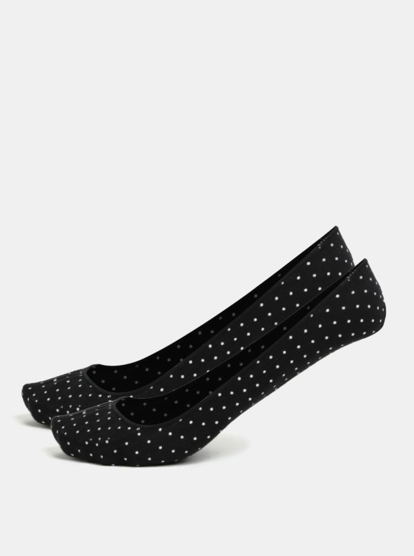 Súprava dvoch párov čiernych vzorovaných ponožiek Andrea Bucci Second 60 DEN