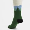 Zelené unisex ponožky s motívom Tatier Fusakle Hrebienok