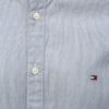 Bielo-modrá pánska slim fit pruhovaná košeľa Tommy Hilfiger
