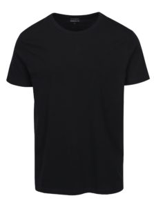 Čierne regular fit basic tričko Burton Menswear London