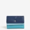 Modrá dámska kožená peňaženka KARA