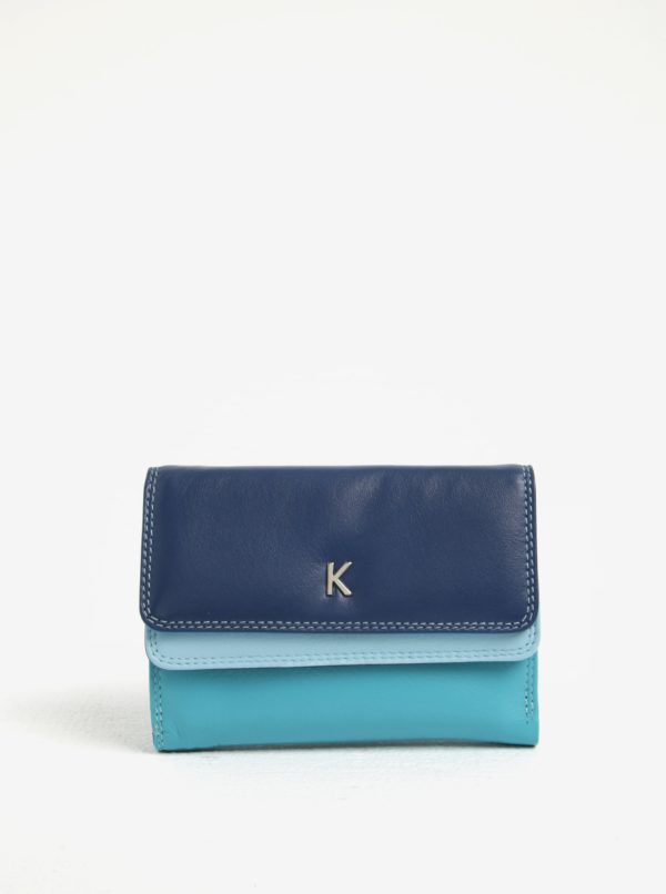 Modrá dámska kožená peňaženka KARA