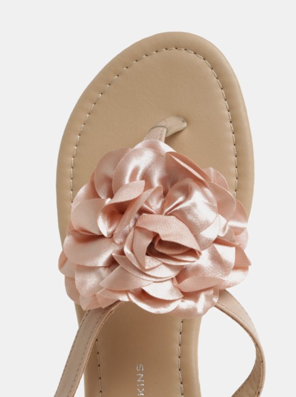 Staroružové sandálky s aplikáciou v tvare kvetov Dorothy Perkins