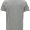 Sivé melírované tričko s potlačou Jack & Jones