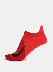 Červené unisex členkové funkčné ponožky Nike Elite Lightweight