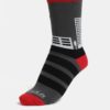 Červeno-sivé unisex ponožky Fusakle Pééétržka