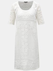 Biele čipkované šaty Yest
