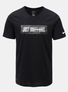 Čierne pánske funkčné tričko Nike Block Camo