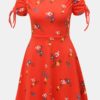 Červené vzorované šaty Dorothy Perkins
