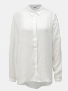 Biela voľna košeľa so skrytou légou Moss Copenhagen Blair