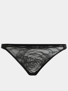 Čierne čipkované nohavičky Calvin Klein Underwear