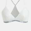 Biela čipkovaná podprsenka Calvin Klein Underwear