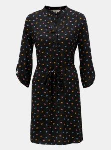 Čierne vzorované šaty na zaväzovanie Billie & Blossom Petite