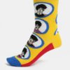 Červeno–žlté unisex ponožky Happsy Socks Beatles Submarine Sock