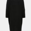 Čierne melírované one size šaty Moss Copenhagen