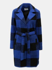 Čierno–modrý kockovaný kabát Noisy May