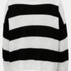 Bielo-čierny pruhovaný sveter ONLY Campos