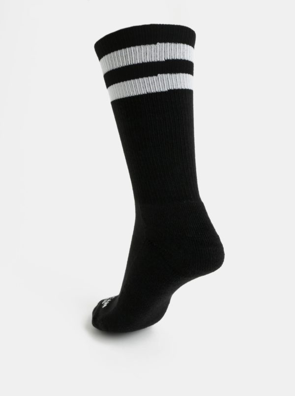 Čierne unisex ponožky s pruhmi American socks II.
