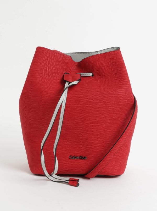 Červená veľká kabelka Calvin Klein Jeans