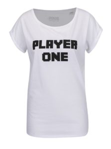Biele dámske tričko s krátkym rukávom ZOOT Originál Player one