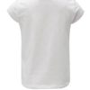 Biele dievčenské tričko s trblietavou potlačou 5.10.15.