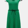 Zelené šaty s potlačou a odnímateľným opaskom Mayda Red Baron