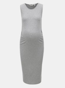 Sivé tehotenské melírované šaty Dorothy Perkins Maternity