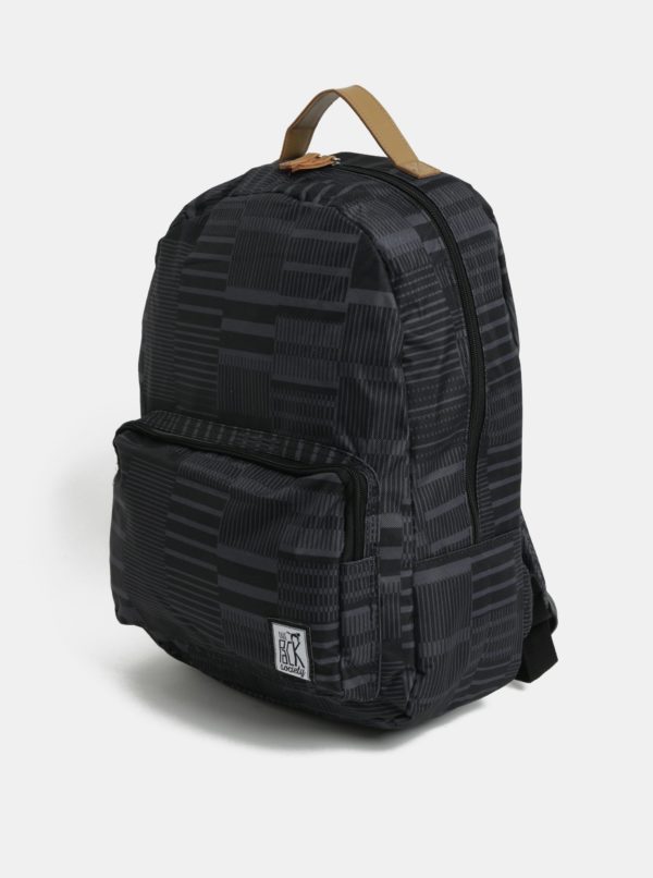 Čierny vzorovaný batoh The Pack Society 18 l