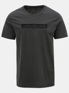 Sivé tričko s výšivkou JUNK de LUXE