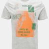 Svetlosivé melírované tričko s potlačou ONLY & SONS