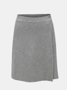Sivá sukňa s prekladanou prednou časťou Noisy May
