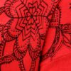Červený vzorovaný sveter s prekladaným výstrihom Desigual Lisboa