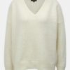 Krémový sveter s prímesou vlny Selected Femme Flivana