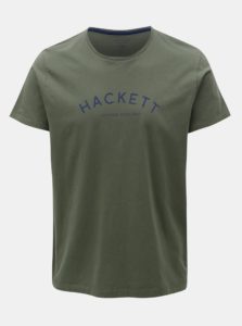 Kaki classic fit tričko Hackett London