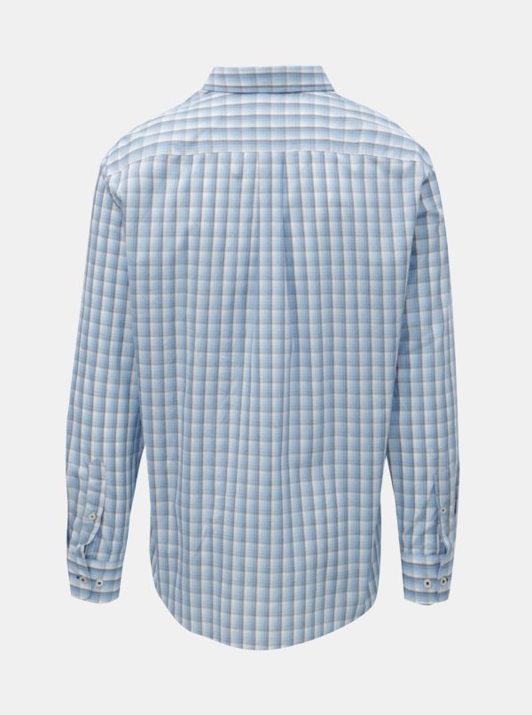 Modrá vzorovaná casual fit košeľa Fynch-Hatton