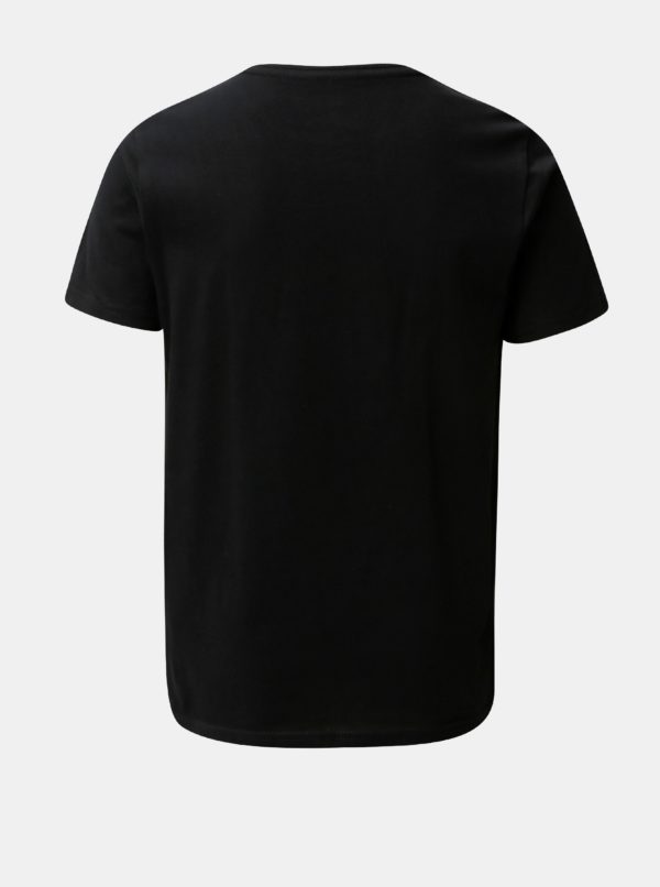 Sivo-čierne chlapčenské regular fit tričko s potlačou Quiksilver
